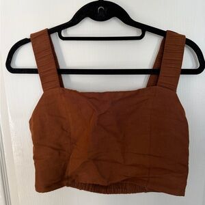 Brown Women's Crop Top
